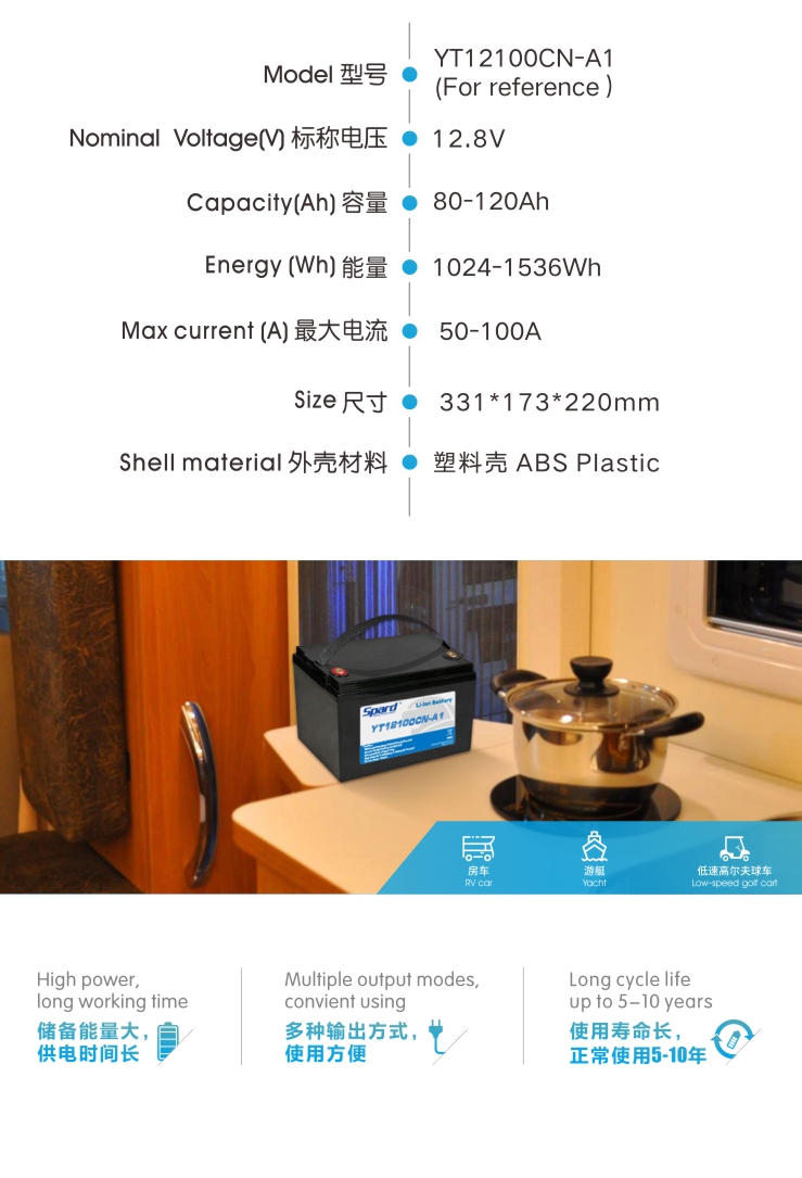黄瓜视频IOS储能黄瓜视频在线观看免费-YT12100CN,12.8v120ah大容量锂黄瓜视频在线观看免费,5-10年长寿命,多种输出方式,使用方便